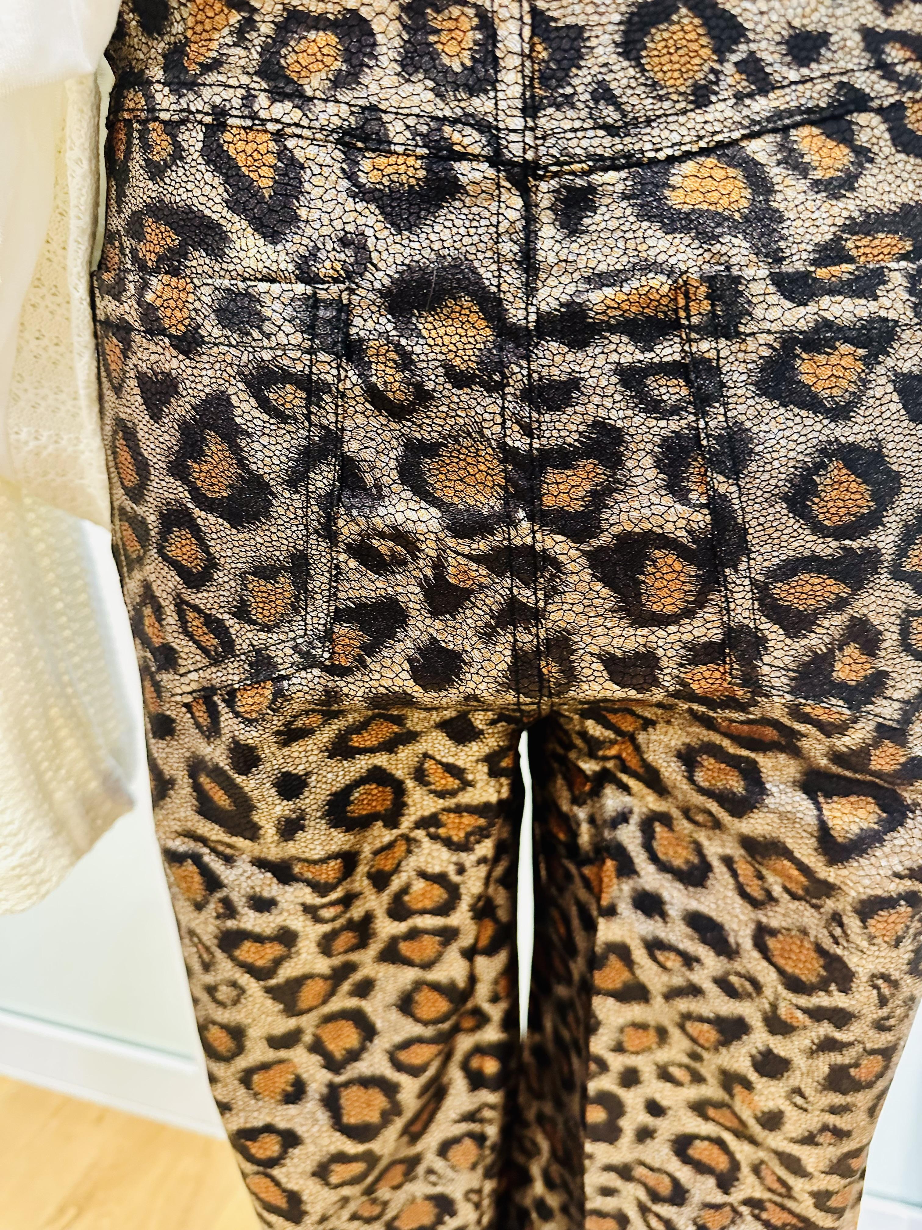 Leopard Pants with Pockets and High Waist in 2 Colors