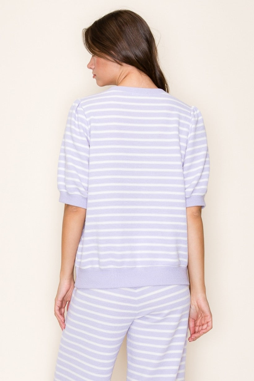 Lavender Cloud  Stripe Set