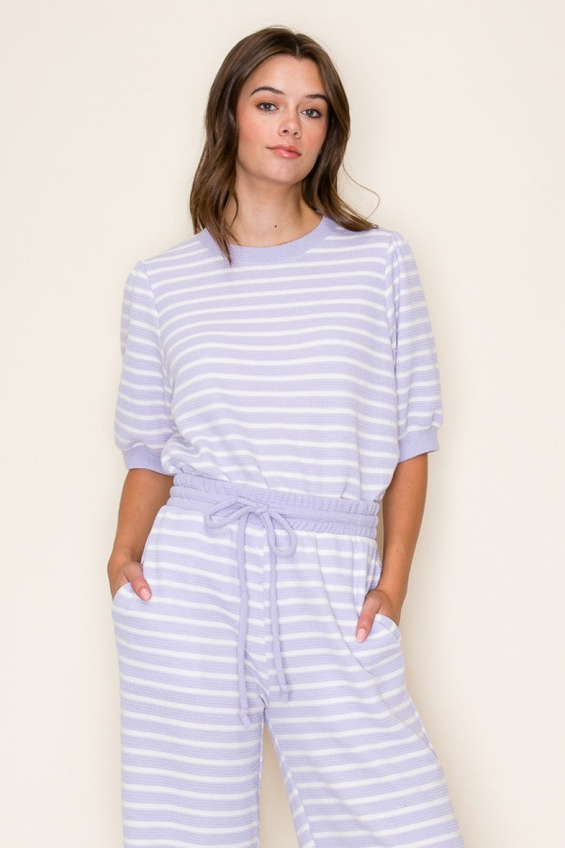 Lavender Cloud  Stripe Set