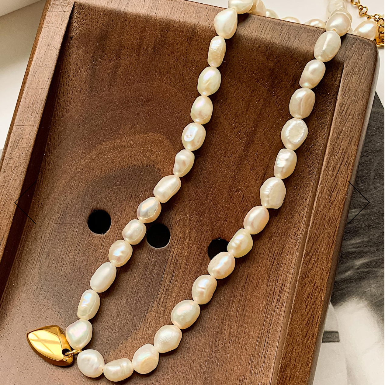 Marseille-Gold Classic Pearl Necklace