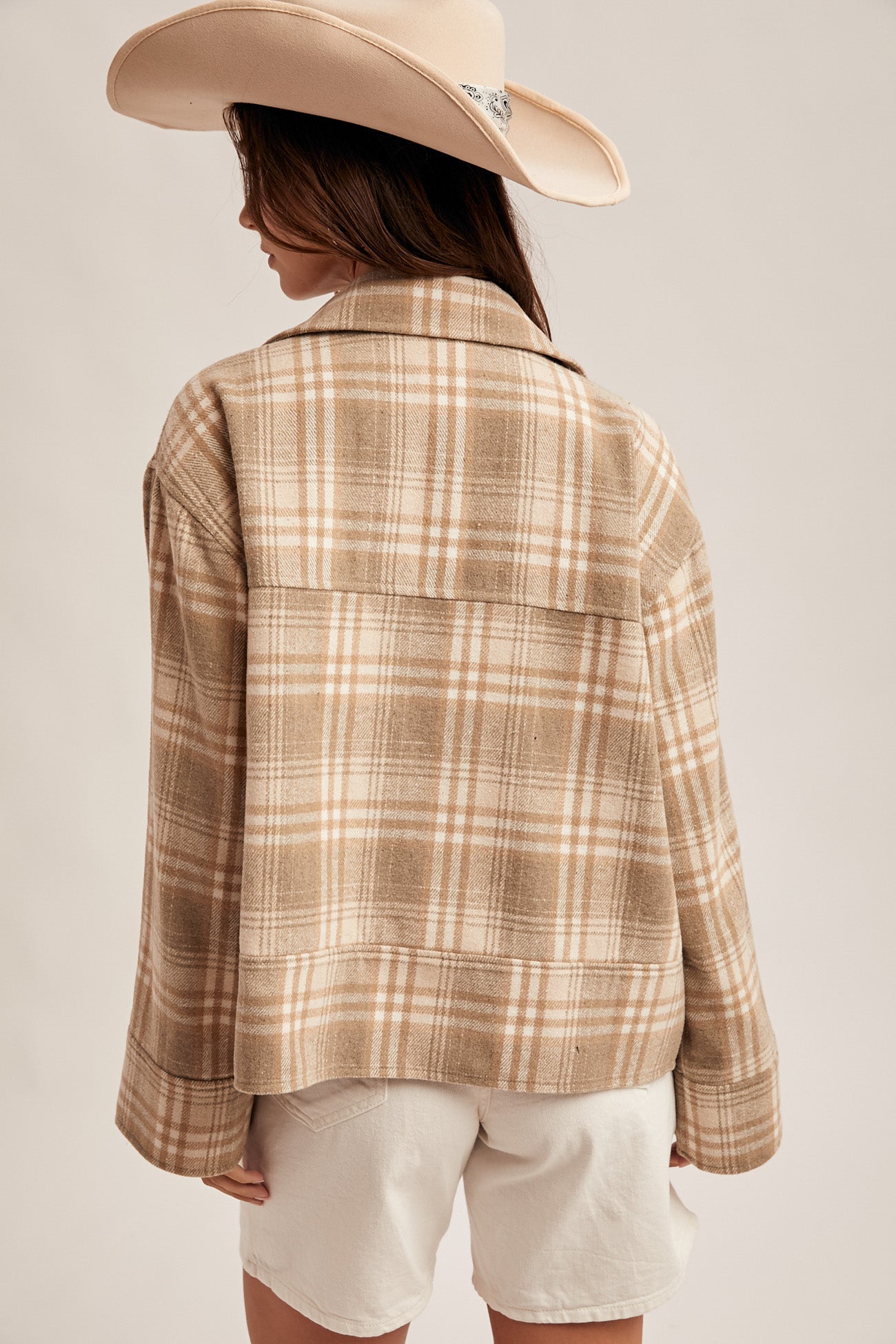 Plaid Button Down Jacket