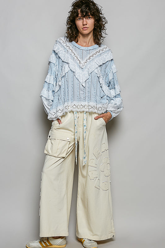 Romantic Blue Water Top