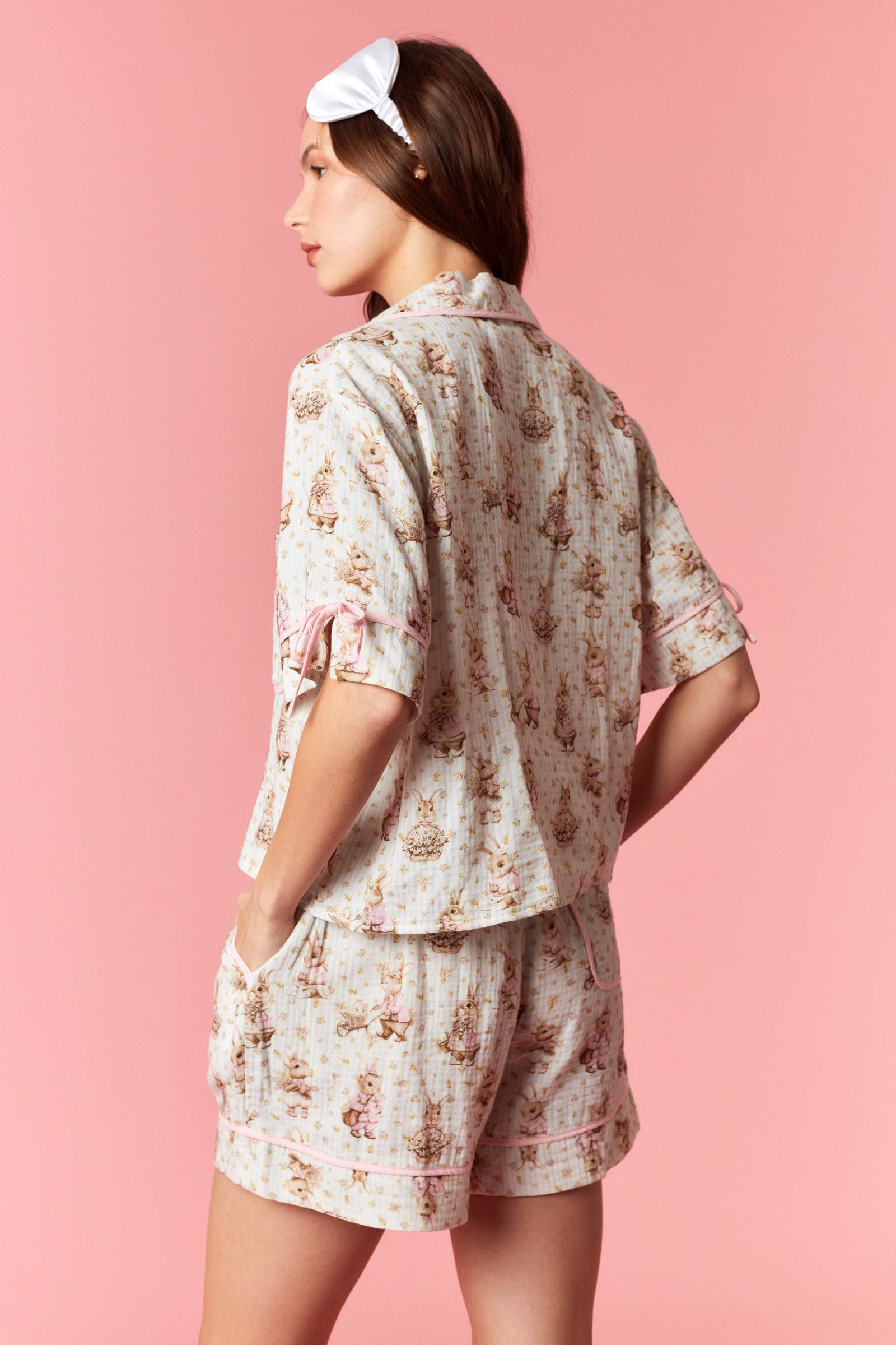 Bunny printed pajama set