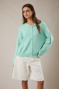 Breezy Mint Sweater Cardigan