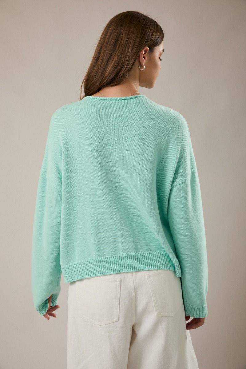 Breezy Mint Sweater Cardigan – Maui Treasures Boutique
