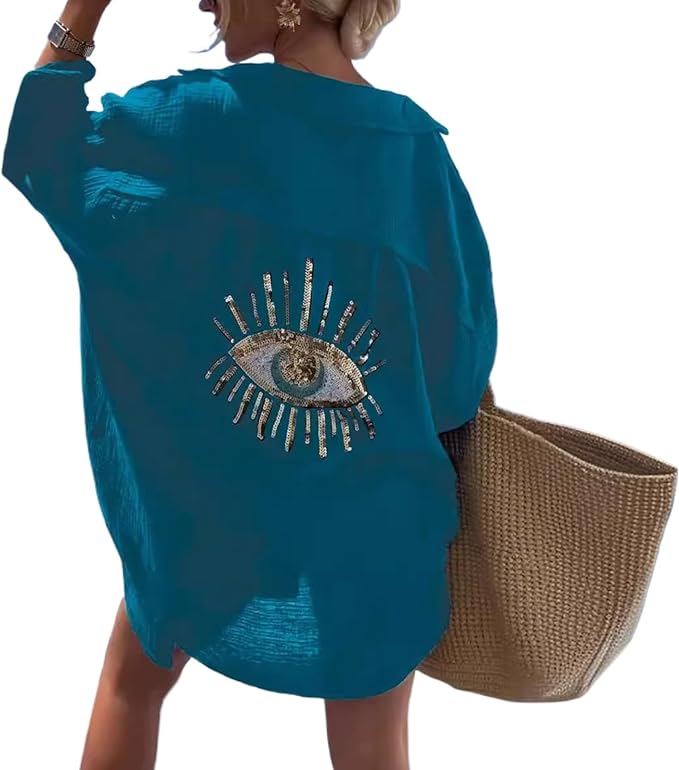 SUMMER BREEZE EVYL EYE BEACH COVER UP