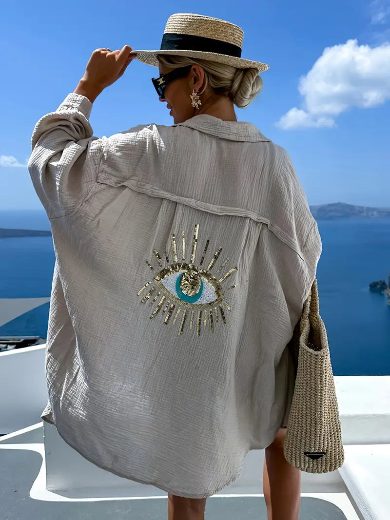 SUMMER BREEZE EVYL EYE BEACH COVER UP