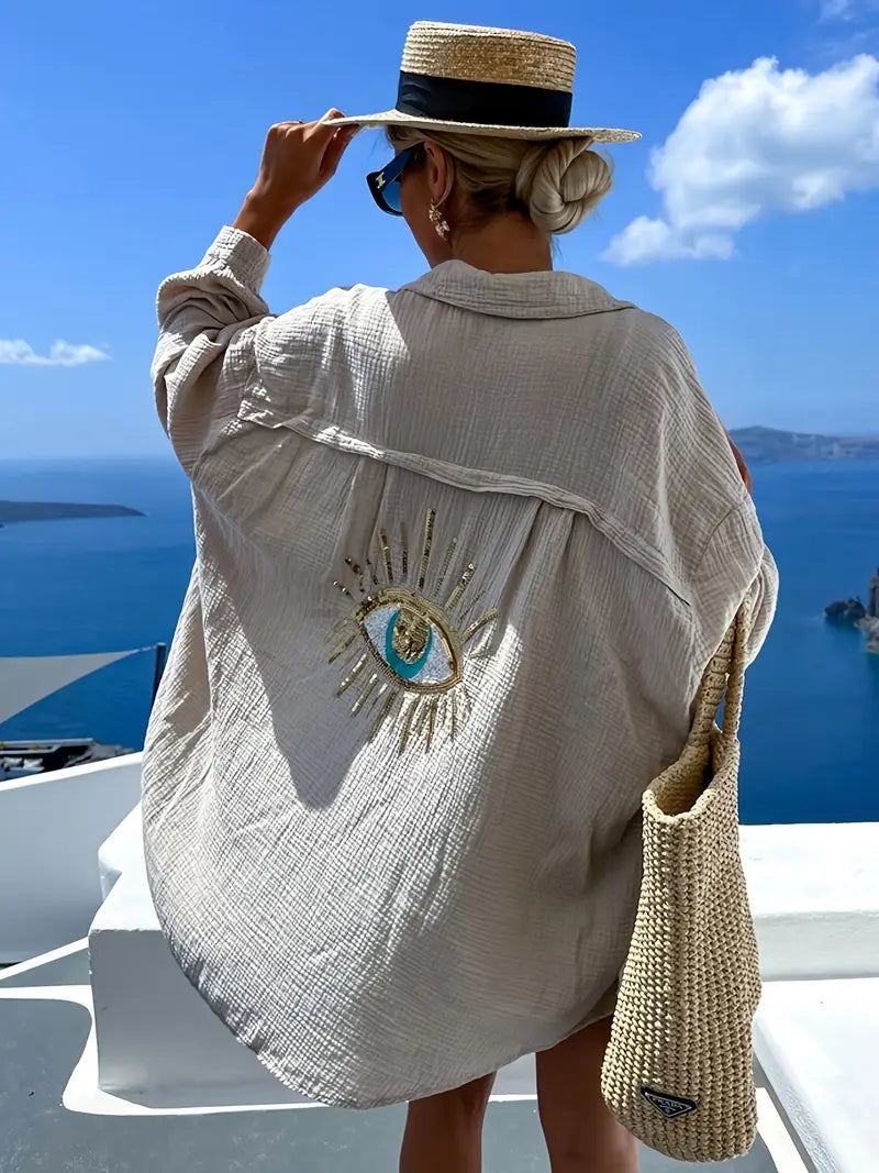 SUMMER BREEZE EVYL EYE BEACH COVER UP