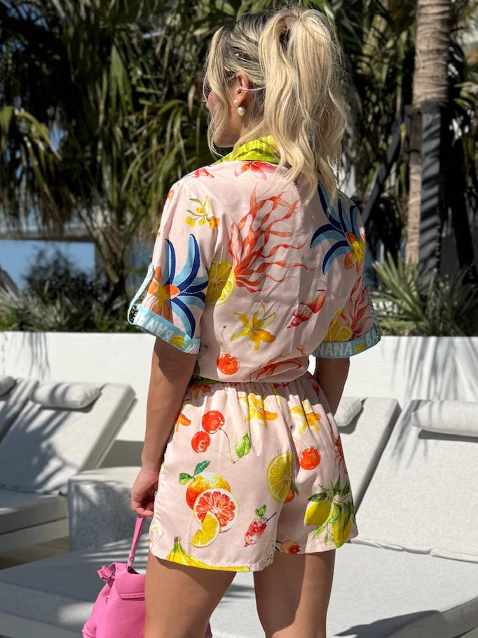 Tropical Fruits Women's Resort Set