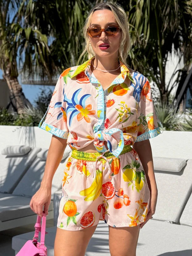 Tropical Fruits Women's Resort Set