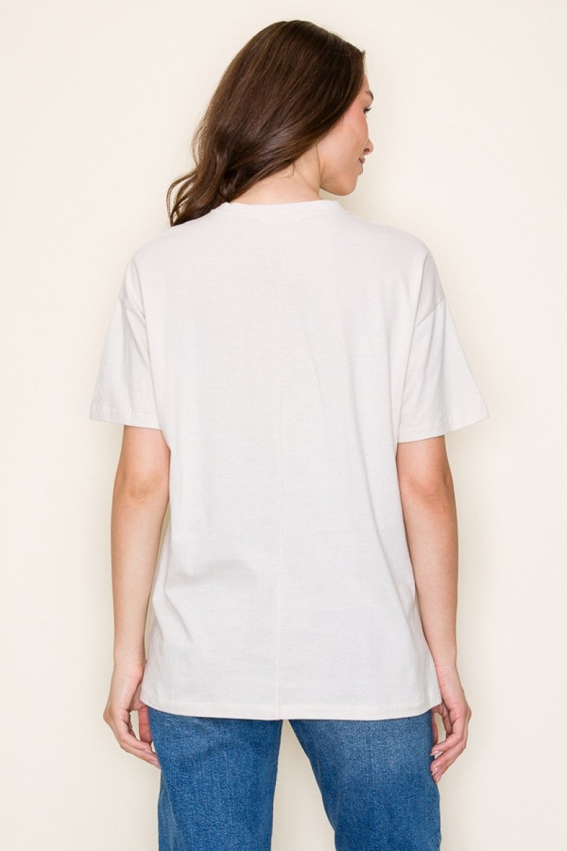 Happy Club Foodie Oversized Graphic Top